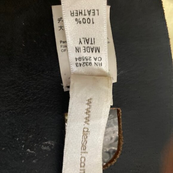 Diesel distressed leather belt. - Picture 4 of 5